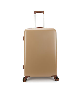 Decent Retro Grote Koffer Beige 96L 76x48x30cm