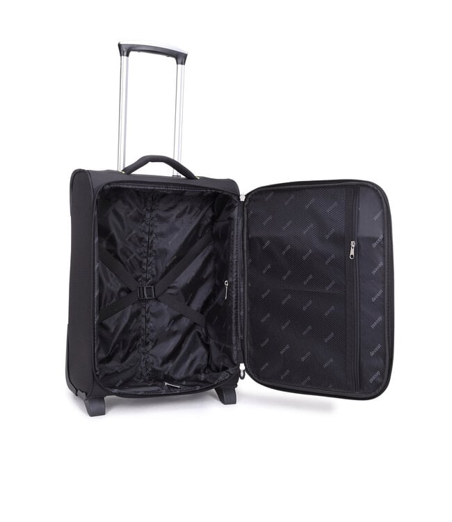 Decent Super Light Handbagage koffer Zwart 50X35X20 CM