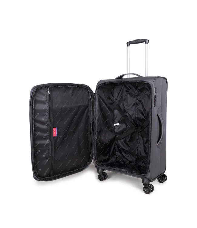Decent D-Upright Grote koffer Grijs 76X46X32 CM