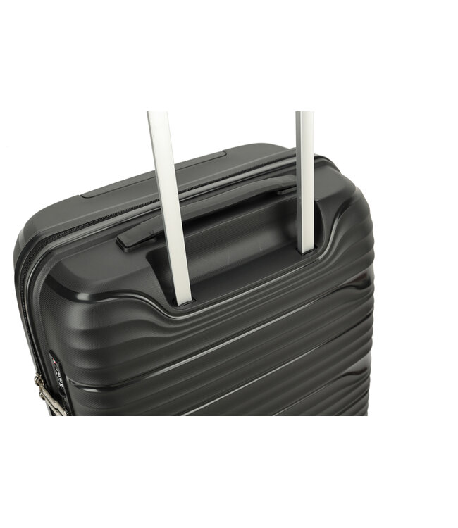 Decent Explorer Handbagage koffer Zwart 55X37,5X23 CM