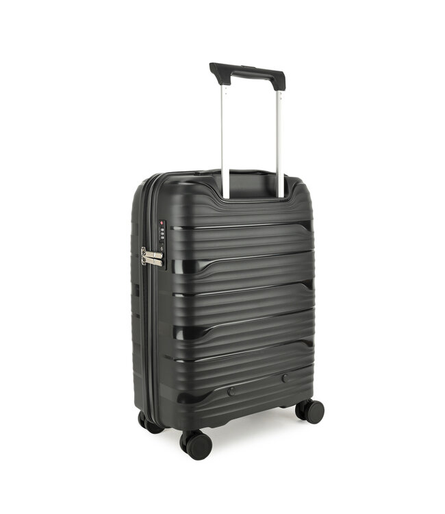 Decent Explorer Handbagage koffer Zwart 55X37,5X23 CM