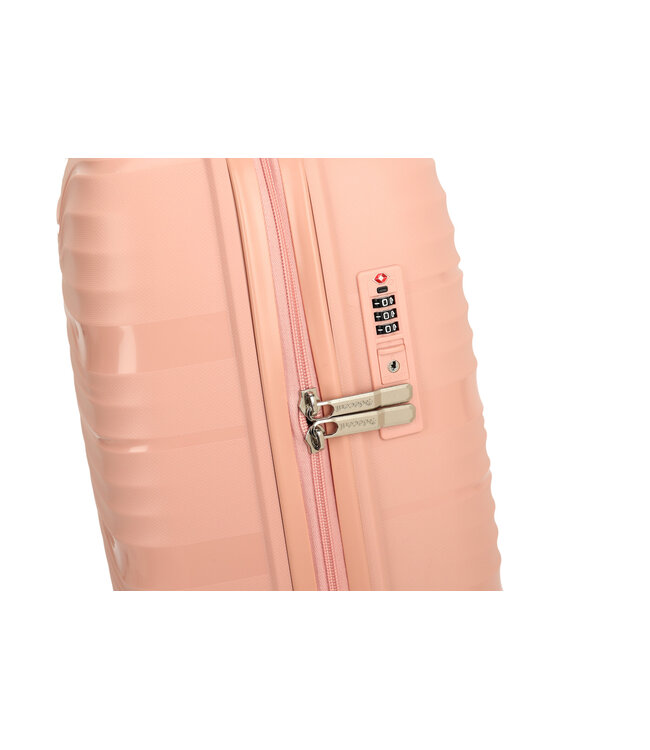 Decent Explorer Handbagage koffer Lichtroze 55X37,5X23 CM