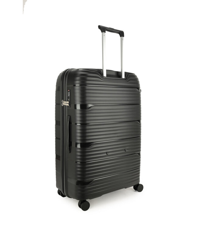 Decent Explorer Grote koffer Zwart 77X52,5X29,5 CM