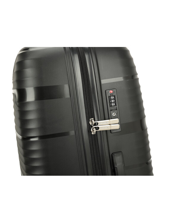 Decent Explorer Grote koffer Zwart 77X52,5X29,5 CM