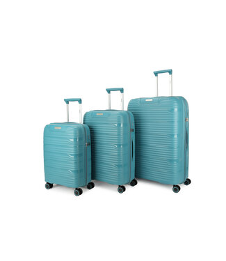 Decent Explorer Kofferset Petrol Inhoud 38, 68, 106 Liter