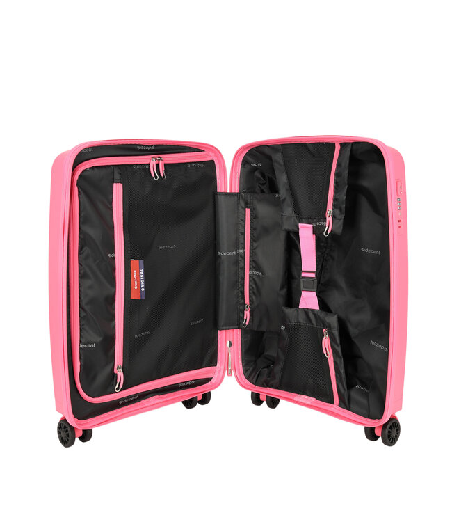 Decent Cross One Handbagage koffer Roze 55x20x30 CM