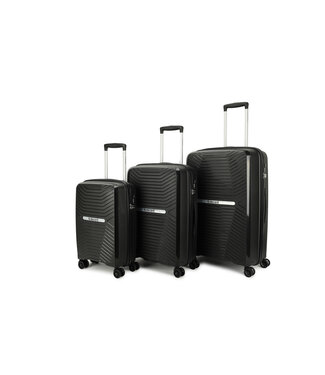 Decent Decent Cross-One Set de Valises Noir 76x47x28cm