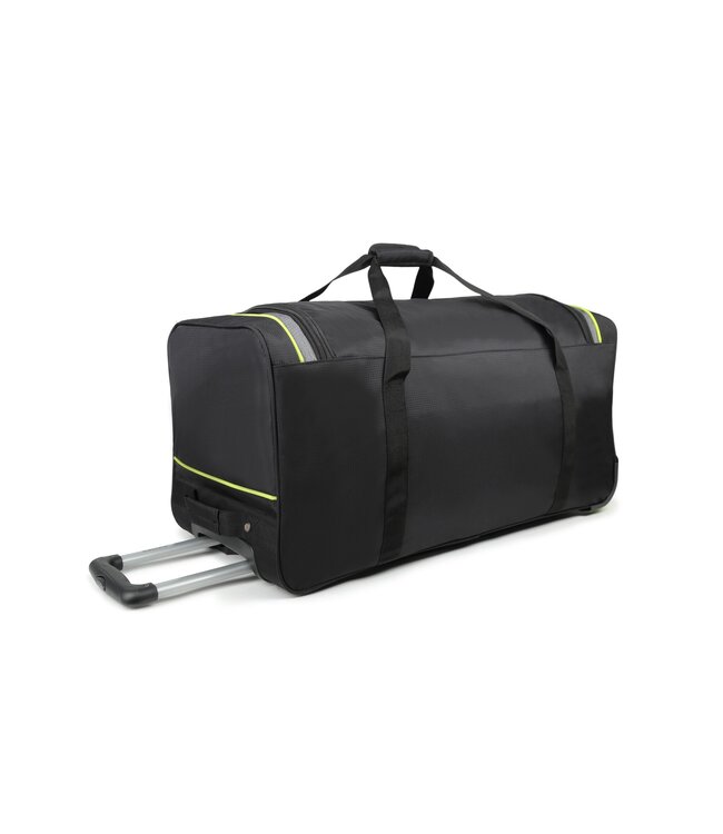 Decent Flexplus Wieltas Zwart/lemon groen 75X34X36 CM