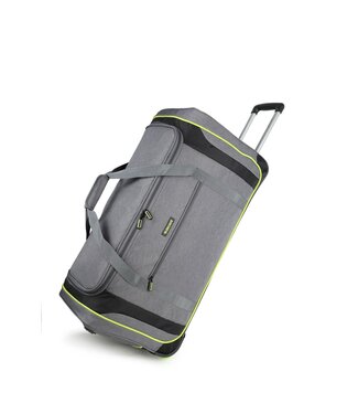 Decent Flexplus Wieltas Grijs/Lemon Groen 92L 75x34x36cm