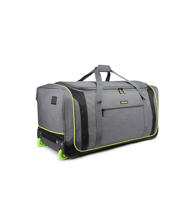 Decent Flexplus Wieltas Grijs/lemon groen 75X34X36 CM