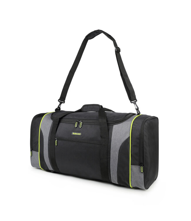 Decent Flexplus weekendtas Zwart/lemon groen 70X32X34 CM
