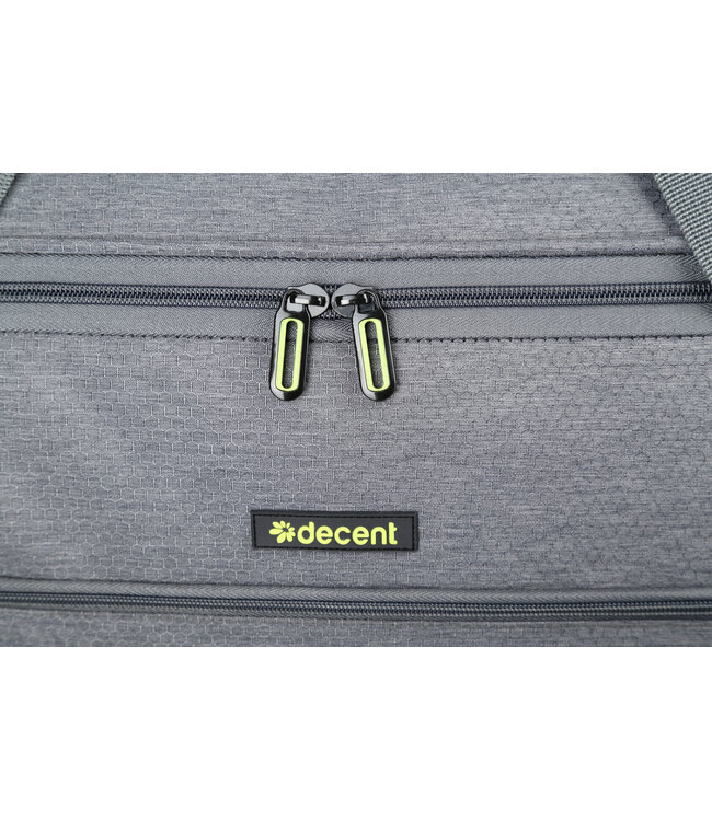 Decent Flexplus weekendtas Grijs/lemon groen 70X32X34 CM