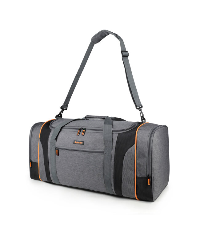 Decent Flexplus weekendtas Grijs/oranje 70X32X34 CM