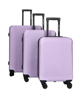 Enrico Benetti Reiskoffers Louisville Lila Kofferset 3-Delig 91, 62 en 30L