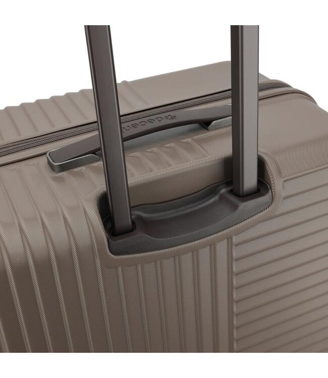 Decent Tourister Koffer Groot Taupe Inhoud 97 Liter 76x47x36cm