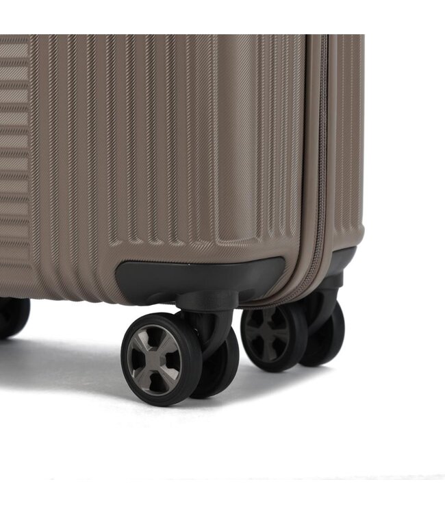 Decent Tourister Koffer Groot Taupe Inhoud 97 Liter 76x47x36cm