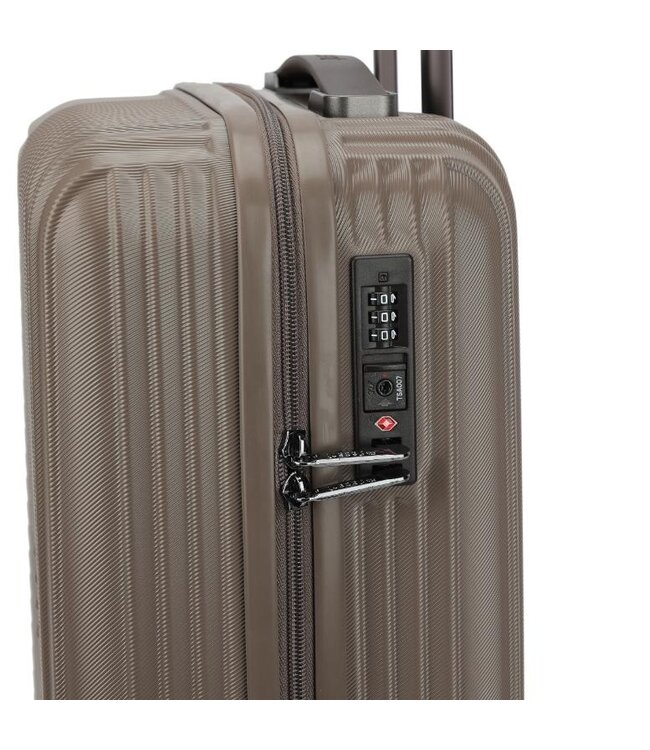 Decent Tourister Handbagage Koffer Taupe Inhoud 34 Liter 55x35x20cm