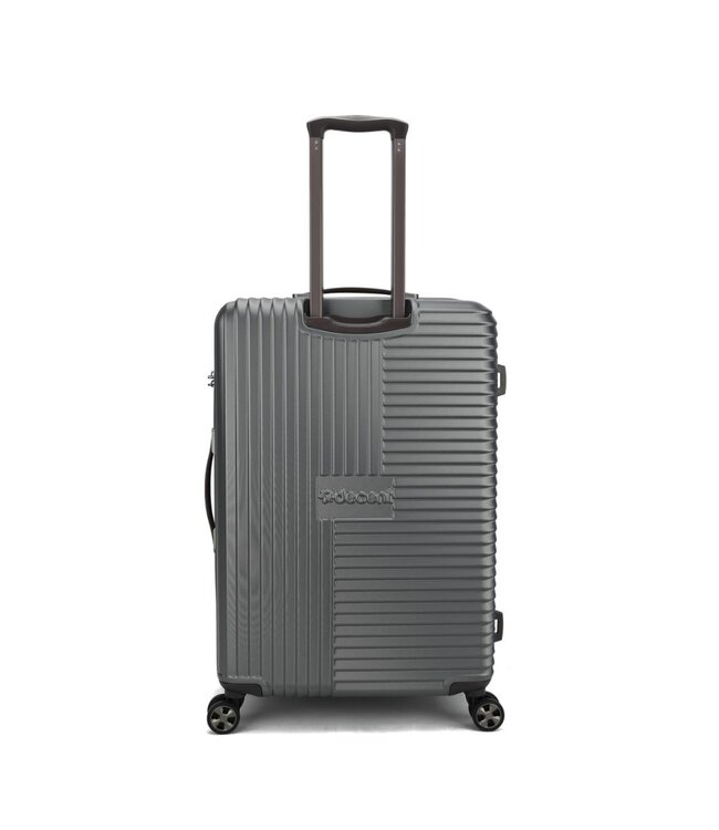 Decent Tourister Koffer Groot Grijs Inhoud 97 Liter 76x47x36cm