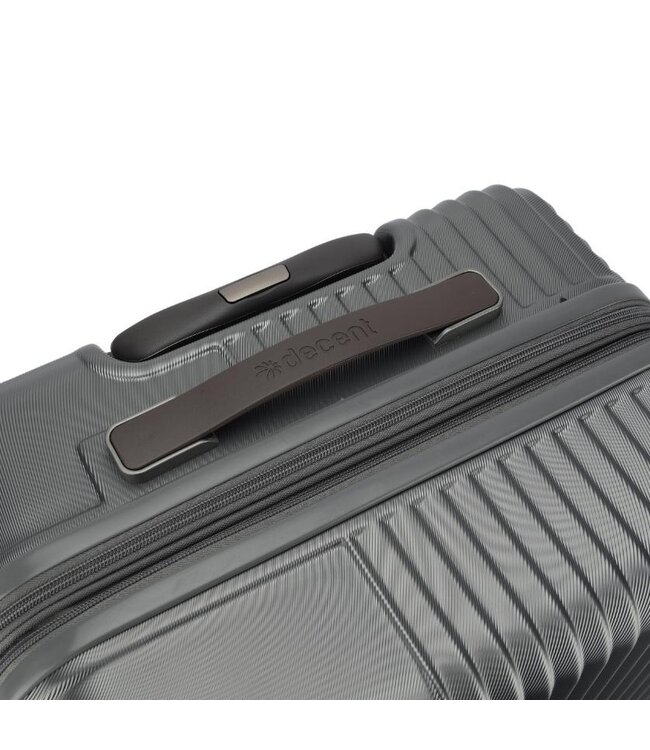 Decent Tourister Koffer Medium Grijs Inhoud 65 Liter 66X40X27,5cm
