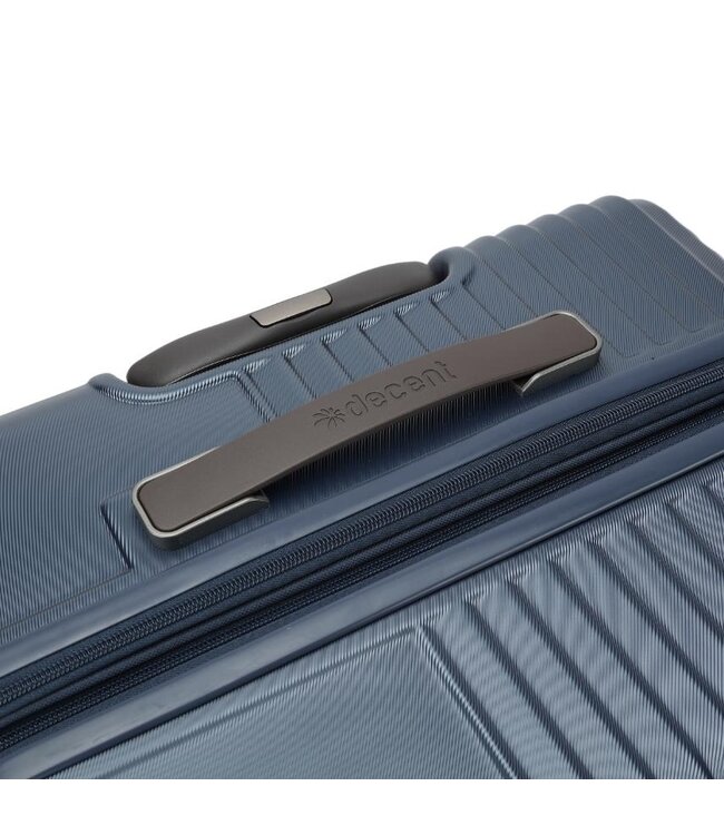 Decent Tourister Koffer Groot Blauw Inhoud 97 Liter 76x48x36cm