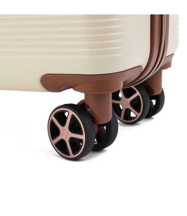 Decent Stella handbagage koffer Ivoor/gebroken wit