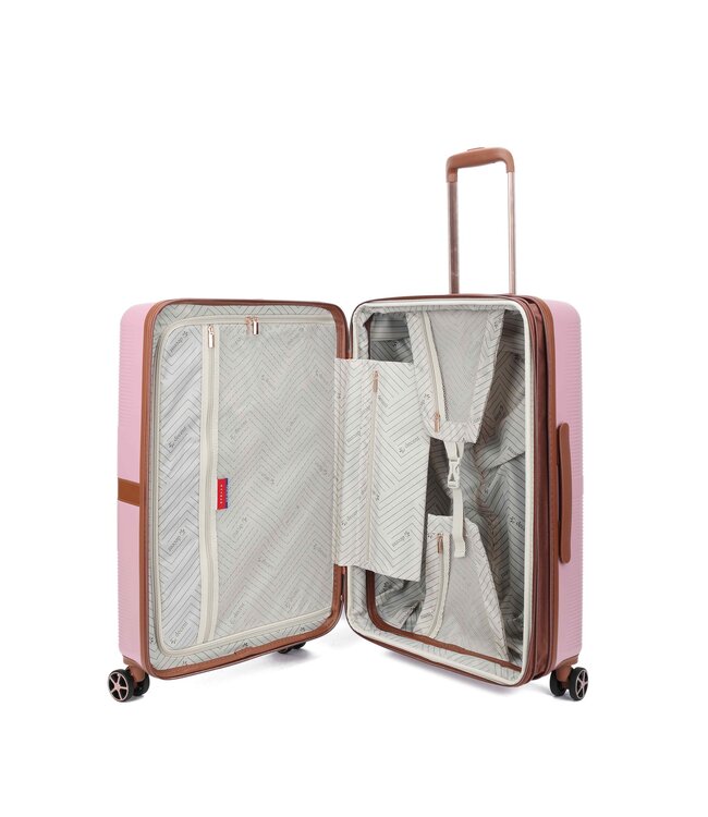 Decent Stella Medium koffer Poederroze