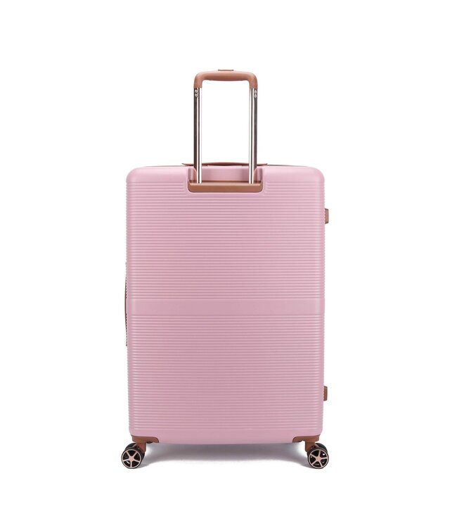 Decent Stella Grote koffer Poederroze