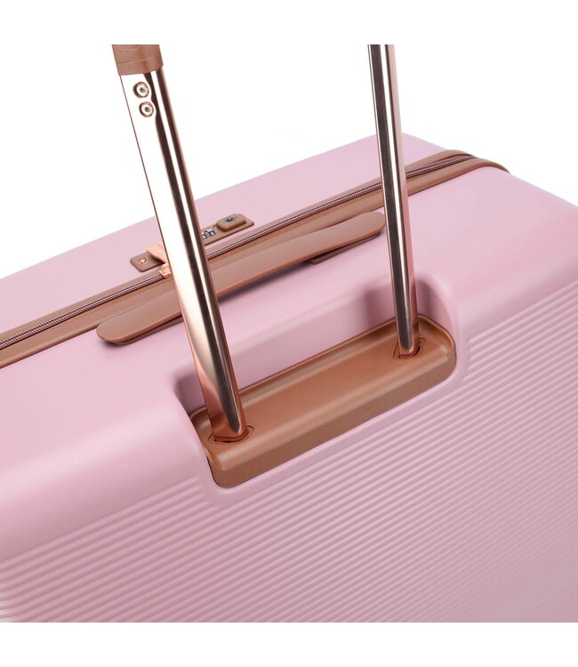 Decent Stella Grote koffer Poederroze