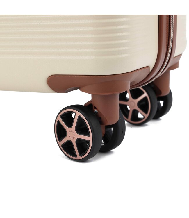 Decent Stella Grote koffer Ivoor/gebroken wit