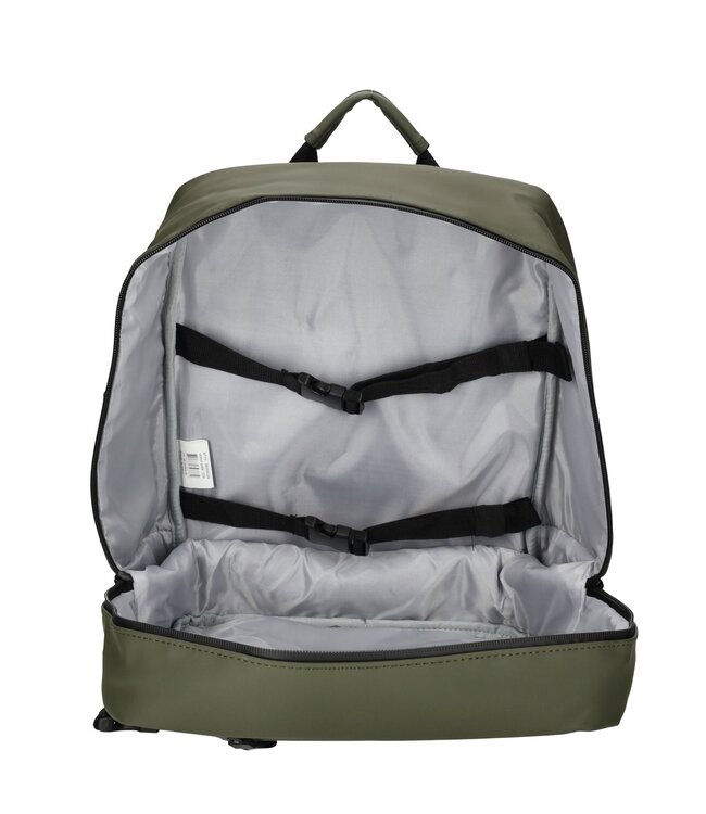 Enrico Benetti Transavia Cabin Rugzak 40x30x20cm Underseater Olijf GRATIS adreslabel, oogmasker en oordopjes