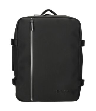 Enrico Benetti Transavia Cabin Rugzak 40x30x20cm Underseater Zwart GRATIS adreslabel, oogmasker en oordopjes
