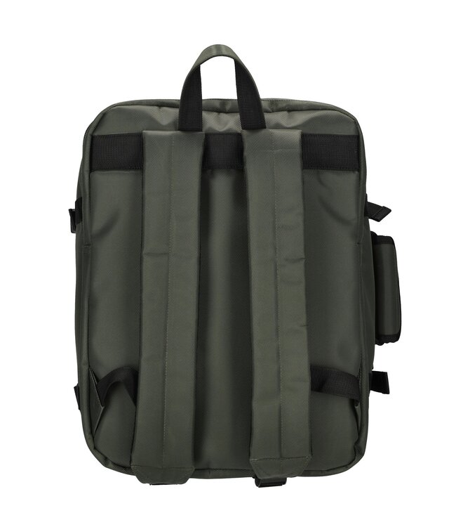 Enrico Benetti KLM Rugzak Olijfgroen 40x30x20 Innsbruck underseater GRATIS adreslabel, oogmasker en oordopjes