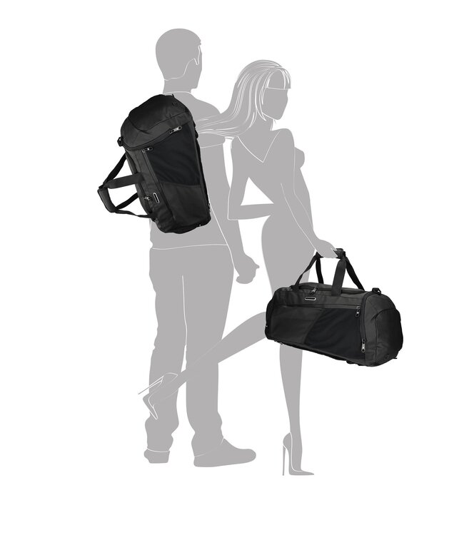 Enrico Benetti Sporttas / Reistas / Rugzak Zwart 55x30x25cm - Cabin Luggage - Polyester - handbagage