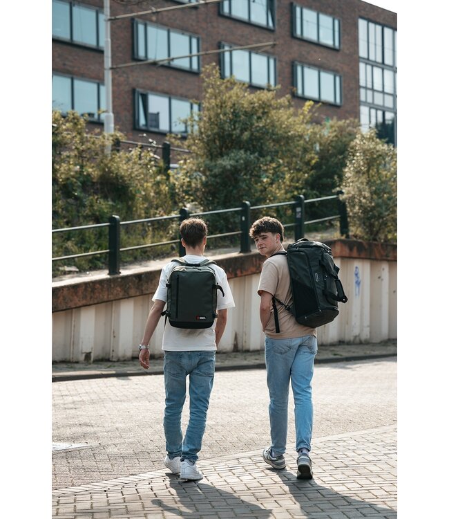 Enrico Benetti Sporttas / Reistas / Rugzak Zwart 55x30x25cm - Cabin Luggage - Polyester - handbagage