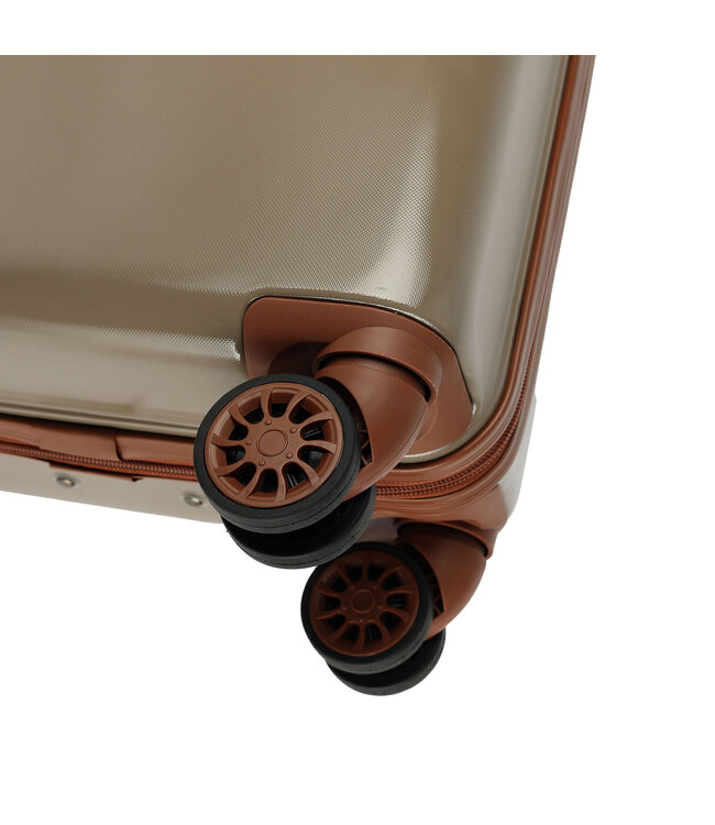 Decent Retro Grote koffer Taupe 76X48X30 CM