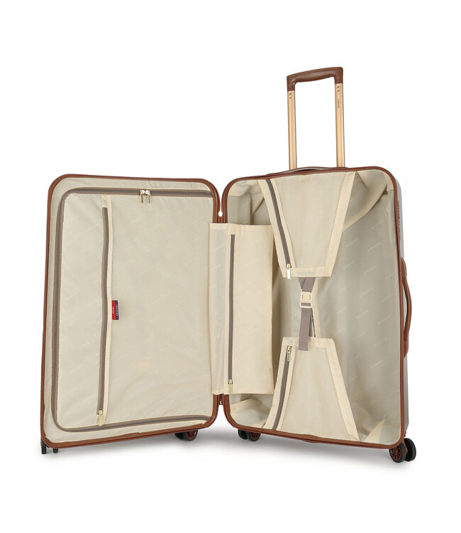 Decent Retro Grote koffer Taupe 76X48X30 CM