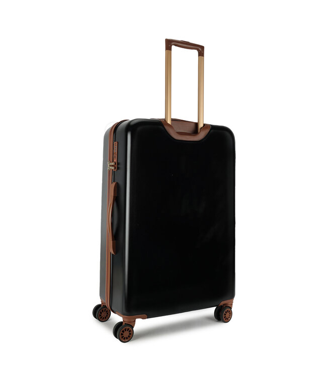 Decent Retro Grote koffer Zwart 76X48X30 CM