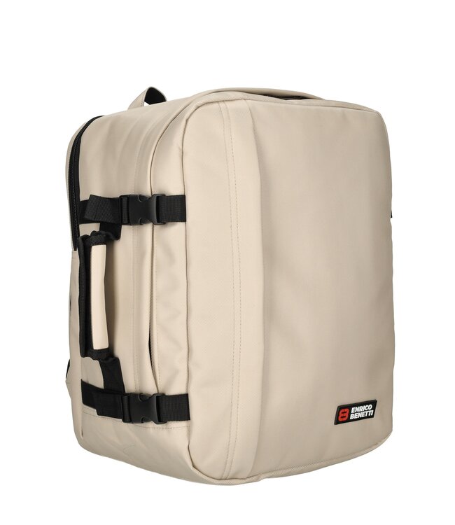 Enrico Benetti KLM Rugzak Zand 40x30x20 Innsbruck underseater GRATIS adreslabel, oogmasker en oordopjes