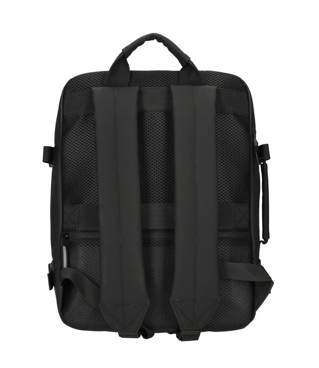 Enrico Benetti Ryanair Enrico Benetti Bergen 17’’ Waterproof Cabin Rugzak – Underseater Handbagage Zwart