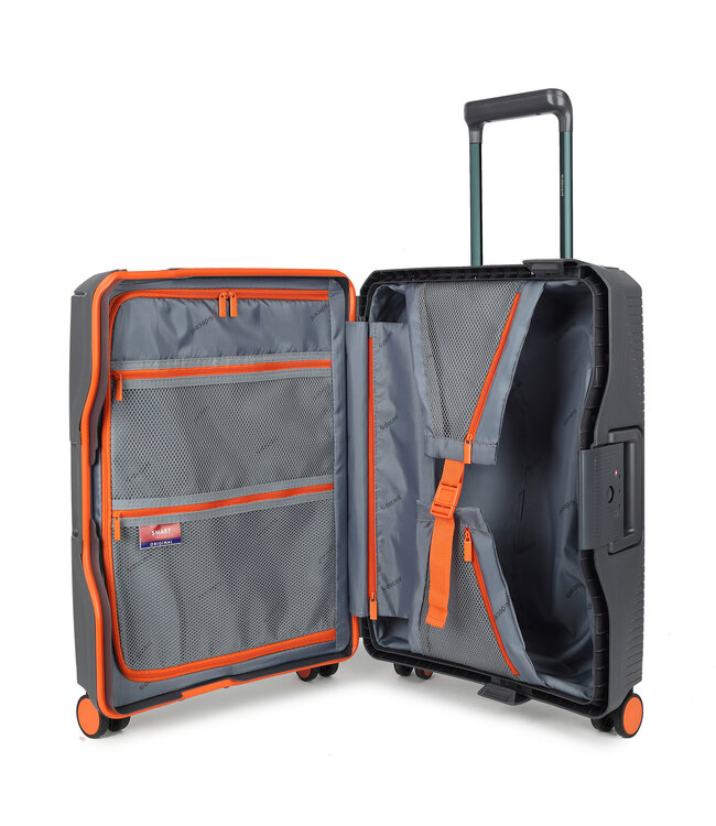 Decent SMART Handbagage koffer Antraciet 55X40X20 CM