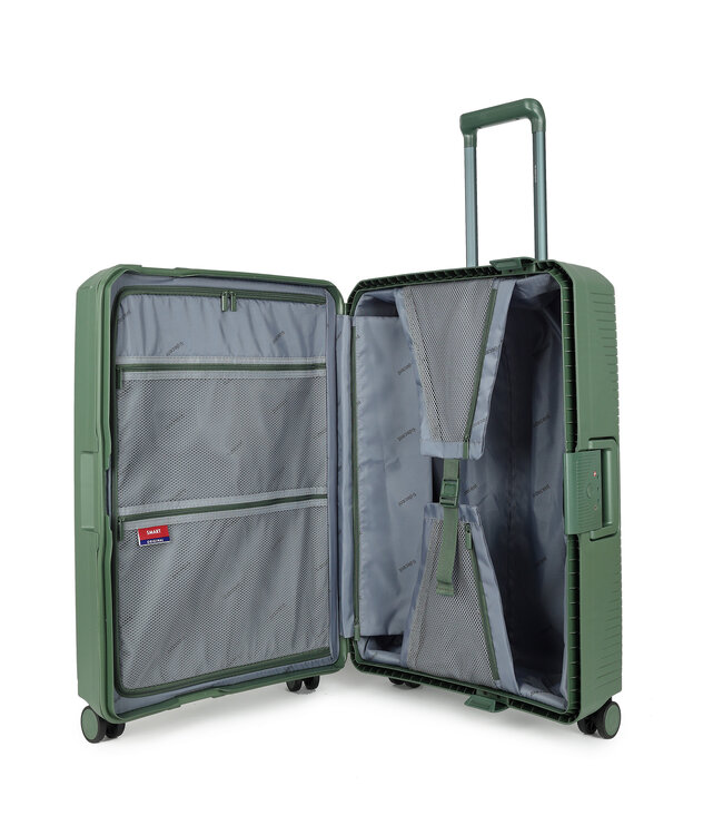 Decent SMART Medium koffer Olijfgroen 67X46X27 CM