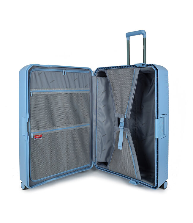 Decent SMART koffer groot Lichtblauw 77X54.5X32,5 CM