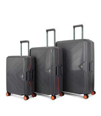Decent Decent Set de Valises Anthracite 77x54x31cm