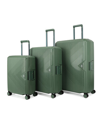 Decent Decent Set de Valises Vert Olive 77x54x31cm