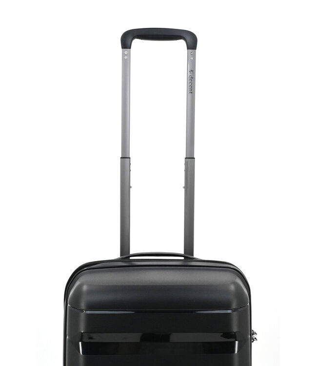 Decent Straight-Line Handbagage koffer Zwart 55x35x20 CM