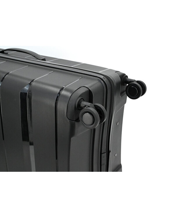 Decent Straight-Line Handbagage koffer Zwart 55x35x20 CM