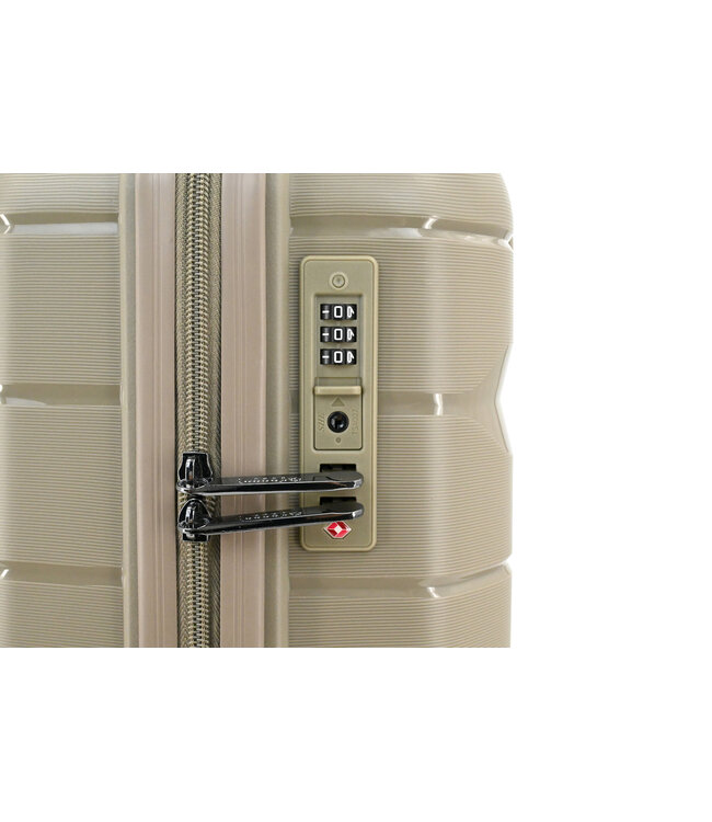 Decent Straight-Line Handbagage koffer Champagne 55x35x20 CM