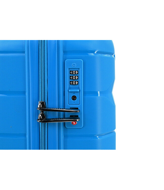 Decent Straight-Line Handbagage koffer Petrol blauw 55x35x20 CM