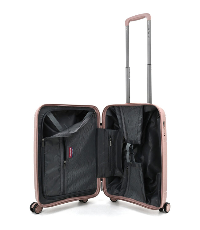 Decent Straight-Line Handbagage koffer Roze 55x35x20 CM