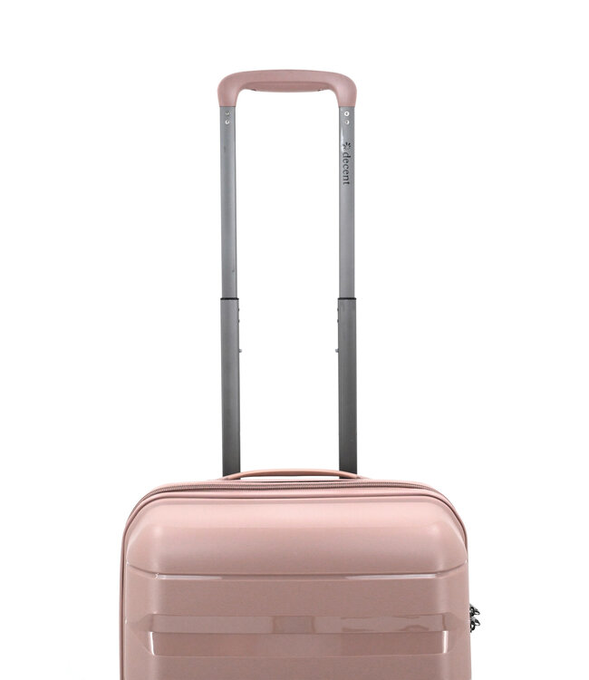 Decent Straight-Line Handbagage koffer Roze 55x35x20 CM